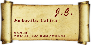 Jurkovits Celina névjegykártya